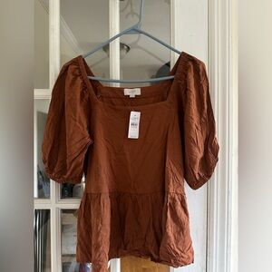 Brown blouse
